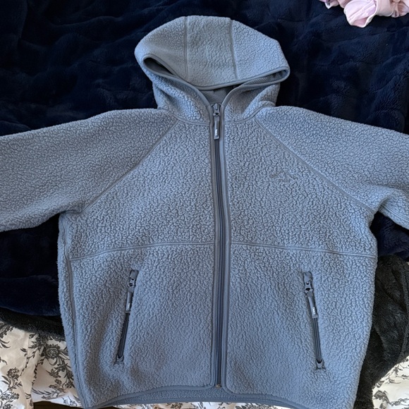 Aritzia Sweaters - Aritzia Grey Blue Polartec Thermal Pro Full Zip Hoodie